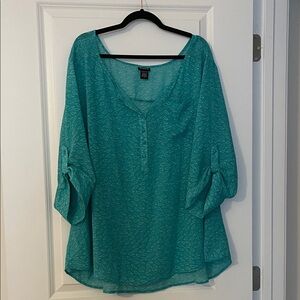 Torrid Teal Blouse